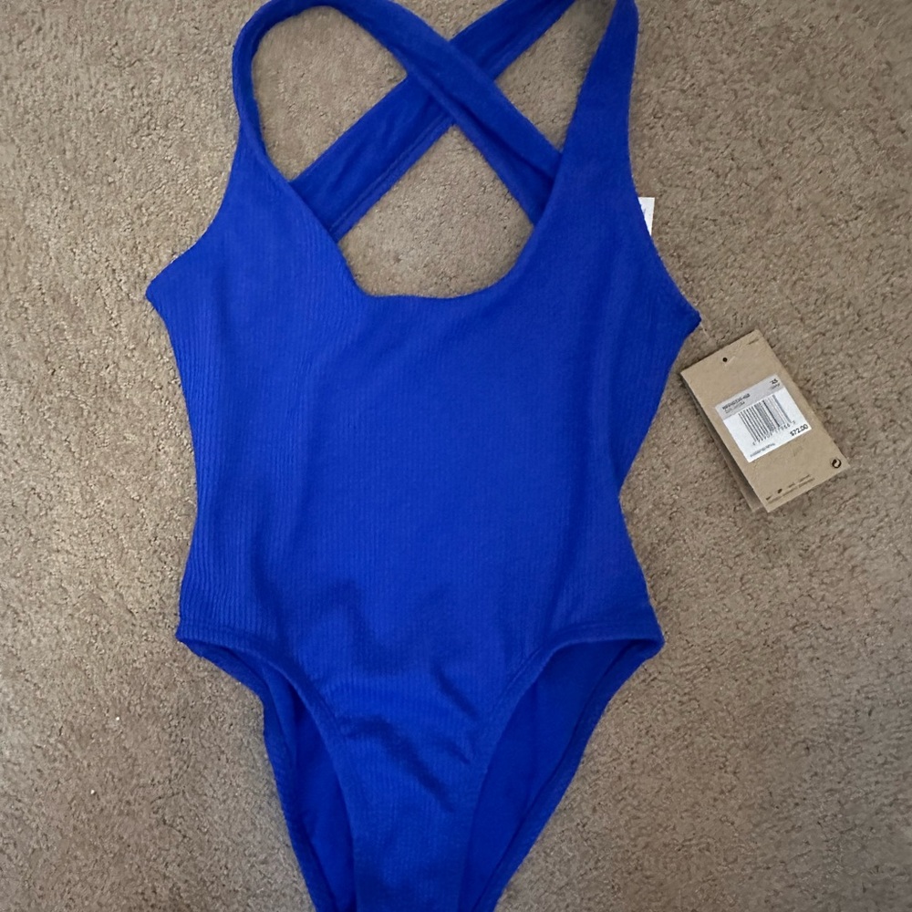 Classic Crossback One-Piece Swimsuit - Royal Blue